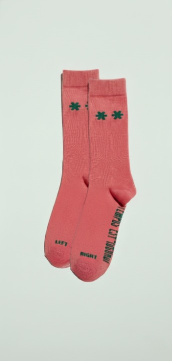 CALCETINES **: "ELEGANCIA Y CONFORT"      ROSA Y VERDE